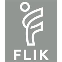 FLIK Klubblogo Hvit Transfermerke